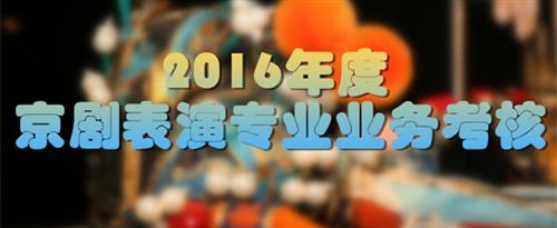 逼逼视频网址国家京剧院2016年度京剧表演专业业务考...